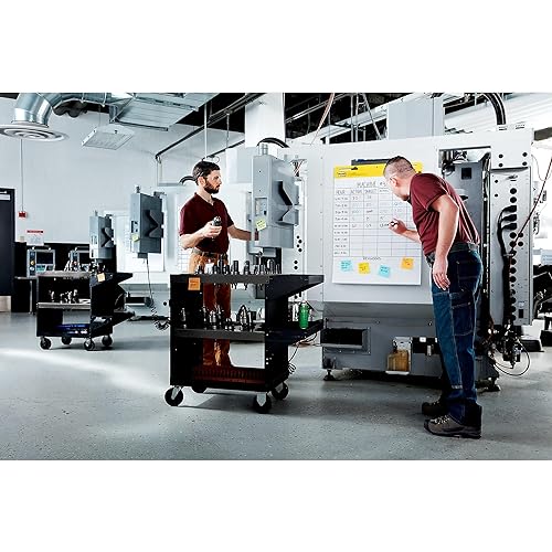 Image of Post-it Super Sticky Easel Pad, 25 x 30 Inches, 30 Sheets Per Pad, 16 Pads, Large, White Grid, Premium Self Stick Flip Chart Paper, Super Sticking Power