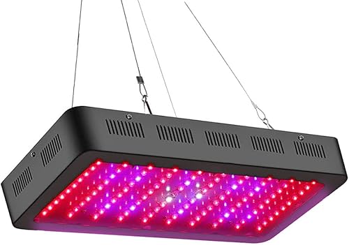 Miniatura 5 de Luces LED de cultivo de 1500 W, 150 piezas de 10 W con lámparas de cultivo UV e IR, panel de espectro completo para plantas de interior, plantas