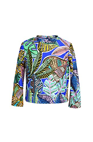 La Blanca Girls' Long Sleeve Rashguard and Ruffle Hipster Swimsuit Set