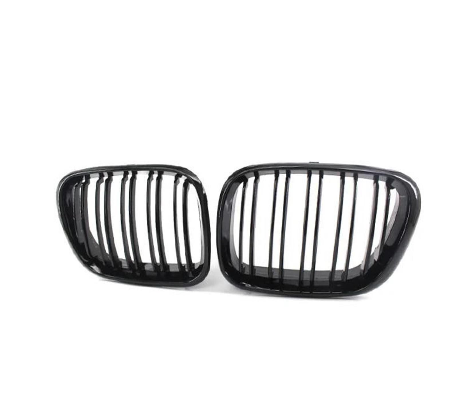 Rejilla Delantera de Doble Línea para E53 X5 en Negro Central Parachoques 4