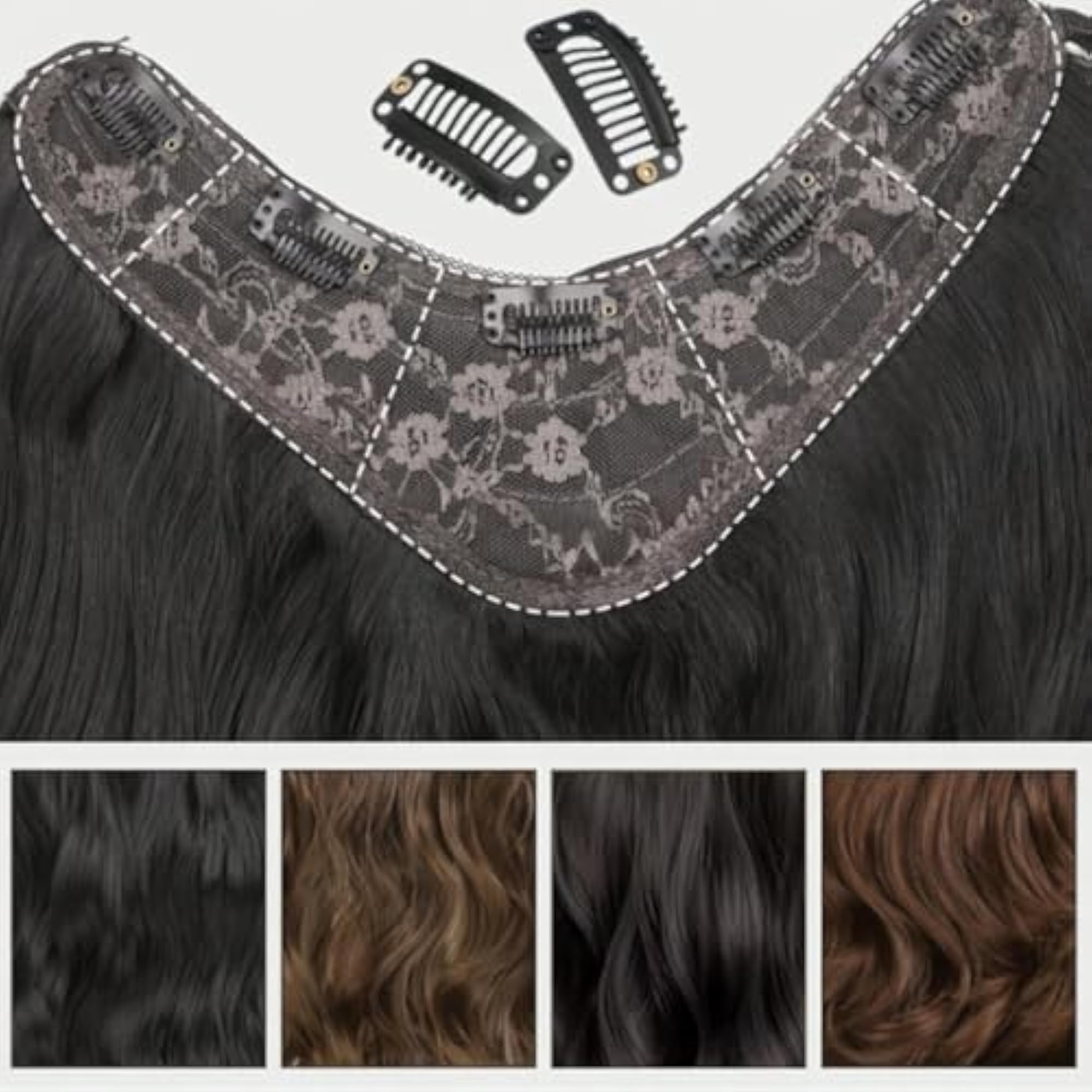 V-Shape Curly 24-Inch Synthetic Hair Wig