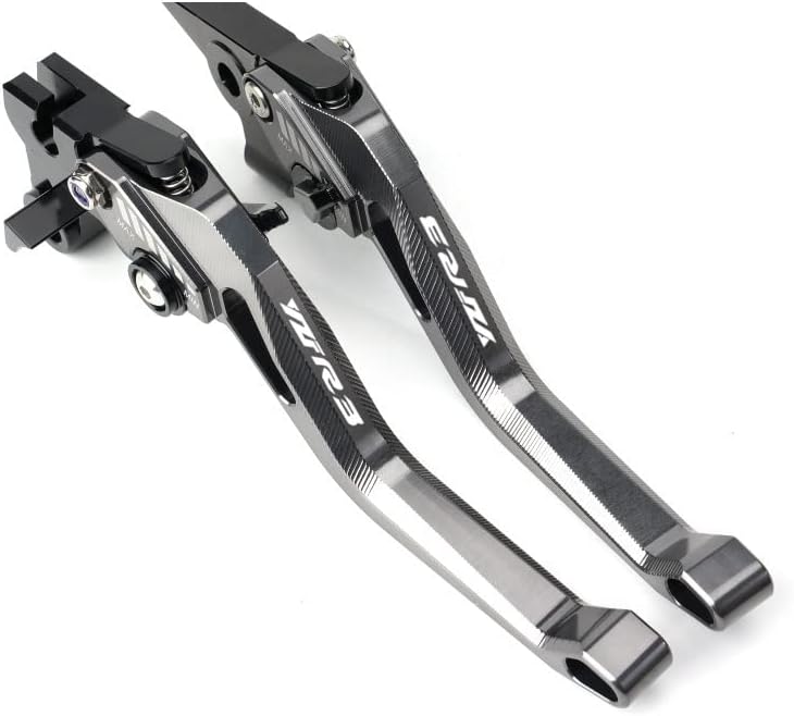Miniatura 7 de QQLADY Z 3D Rhombus CNC Palanca de freno de embrague corto ajustable para motocicleta Yamaha YZFR3 YZF-R3 MT03 MT 03 2014 2015 2016 2017 2018-2022 X