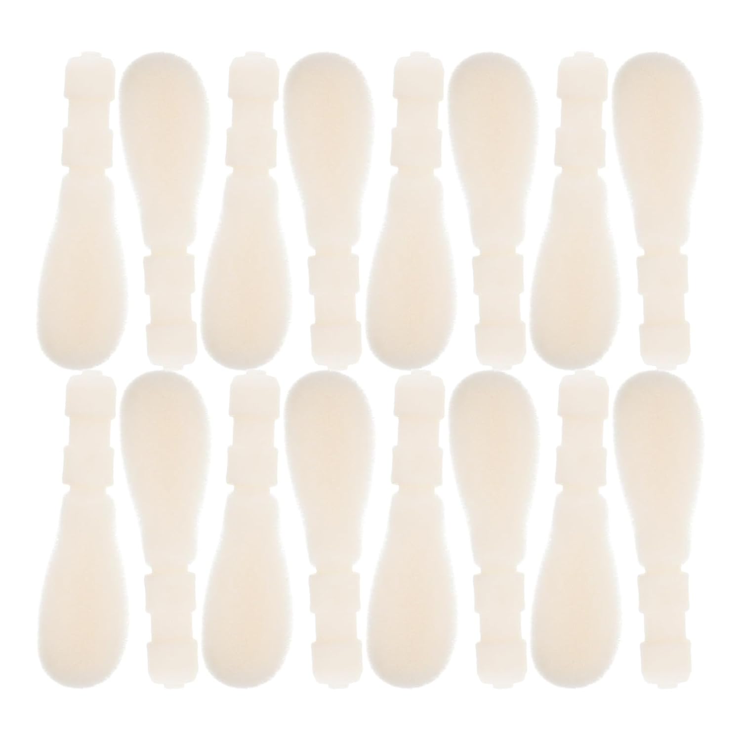 50 Pcs Lip Brush Replacement Heads Lip Gloss Applicator Makeup Brush Refill Soft Flocked Tips for Women Professional Cosmetic Tool