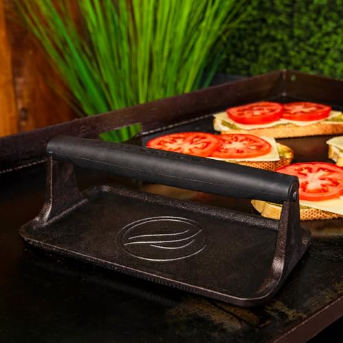 Blackstone® Pre-Seasoned Cast Iron Griddle Press, 10" x 5.5", Black - image 2