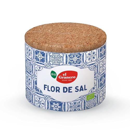 EL GRANERO INTEGRAL - Flor de Sal del Atlántico 125 g - Sal Marina 100% Natural - Perfecta para Carnes, Pescados, Verduras y más - Envase de Cartón Reciclable