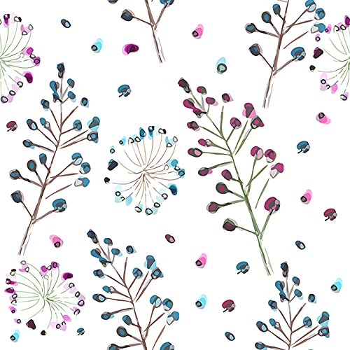 Papier peint floral intissé pose facile pour masquer défauts mur