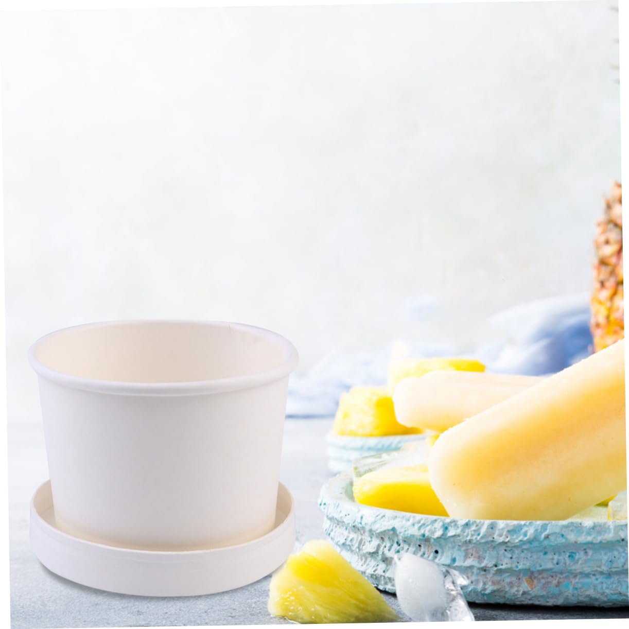 SOLUSTRE 25sätze Eiscremebox Kraftpapier Mit Deckeln Leichte Und Tragbare Aufbewahrung Für Desserts Für Partys Und Zuhause Und