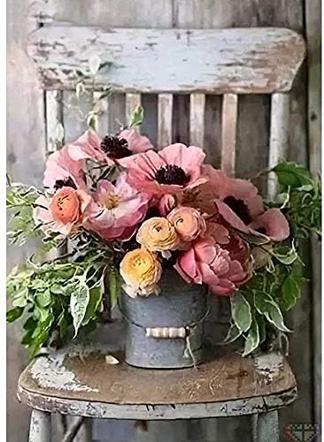 TINDAY Kits de pintura al óleo de bricolaje por números para adultos y niños, principiantes, pintura en lienzo por números, pintura acrílica, arte