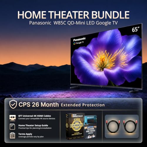Panasonic 65 inch W85C QD-Mini LED Google TV 2026 TN-65W85CPS Bundle - image 9
