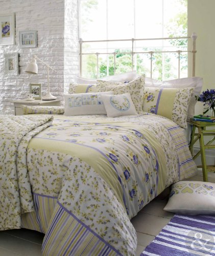 Just Contempo Kirstie Allsopp Henriettau00a0u0096u00a0Cojín (con Relleno, Azul, 18u00a0x 18u00a0Inches