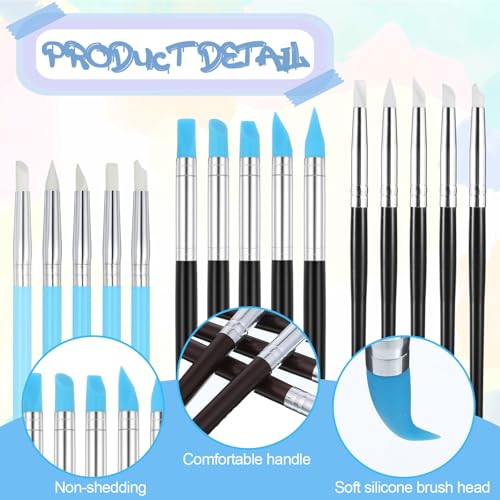 Set de 15 Pinceles de Silicona para Pintura y Manualidades Gsbnjuy Modelo 780542_1 miniatura 5