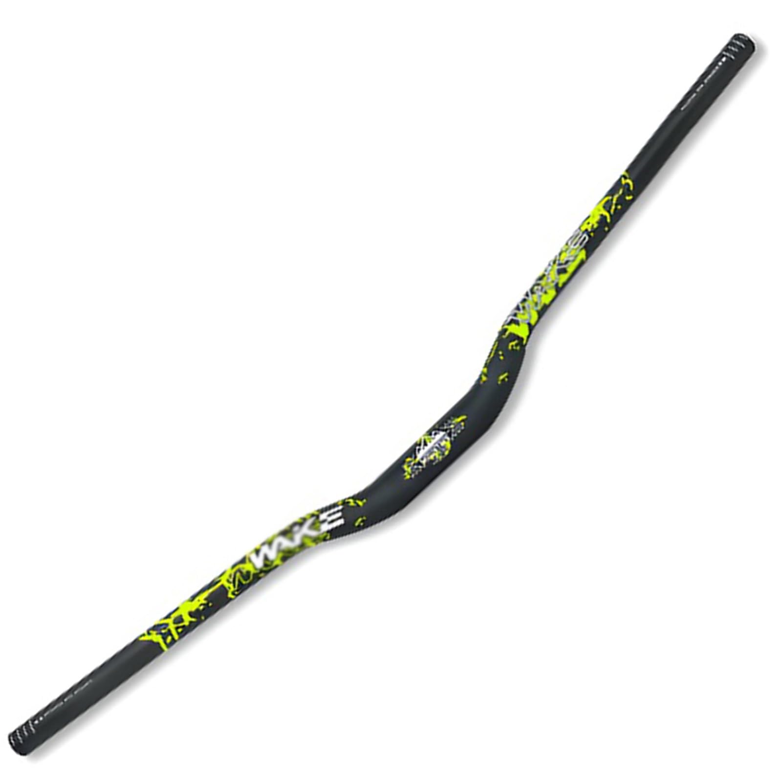 Manubrio per mountain bike da 31,8 mm, in lega di alluminio, manubrio per mountain bike, 720 mm, 780 mm, manubrio extra lungo da 30 mm (nero verde, 780 mm)