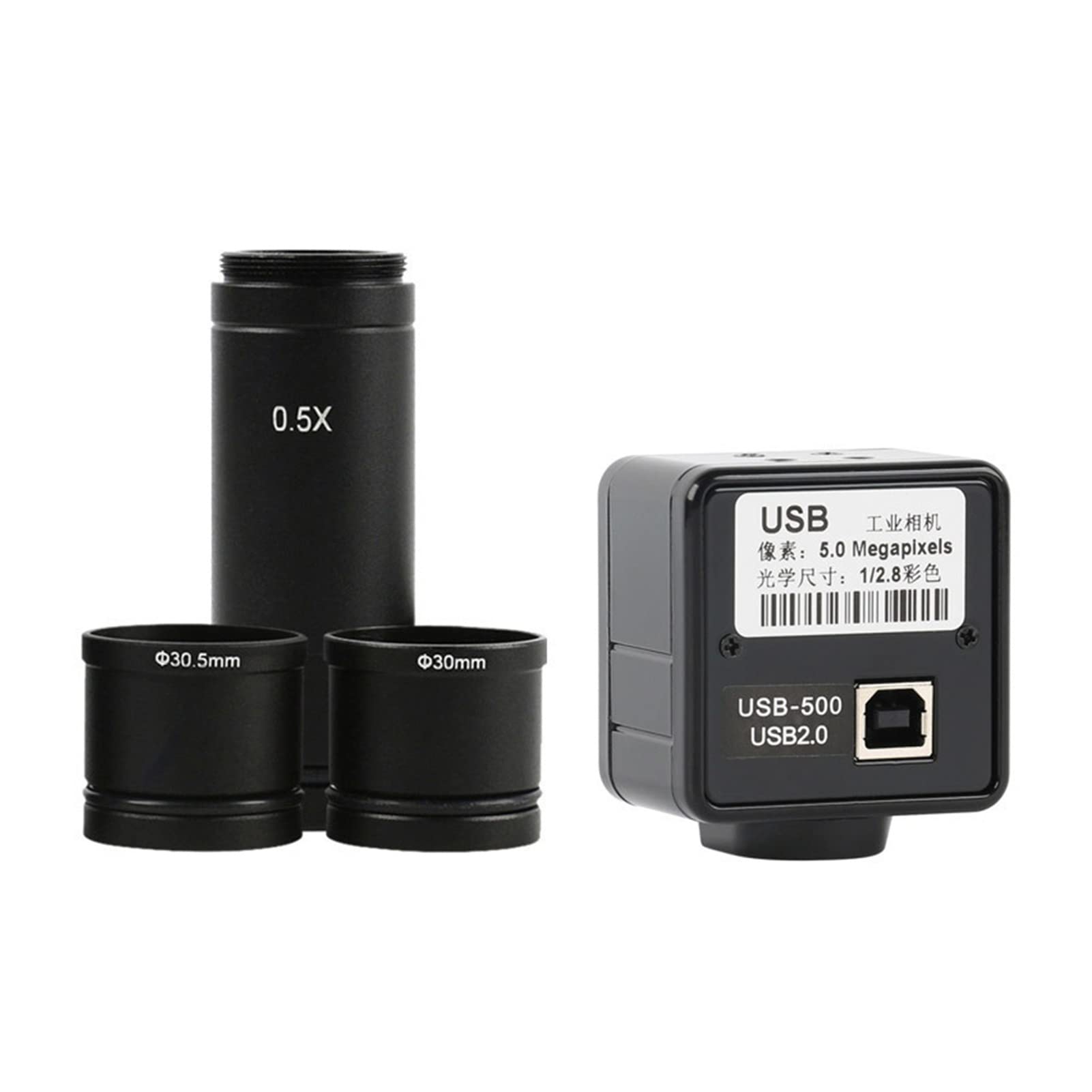 Cámara Digital para microscopios 5MP Cámara Industrial 0.5X Interfaz de Transferencia Microscopio estéreo Microscopio electrónico Cámara Industrial Usb2.0