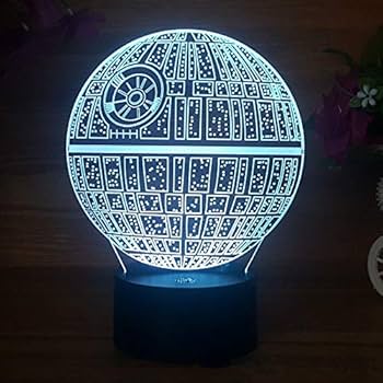`ドリームスターナイトライトアイアン寮の部屋の装飾のギフトランプ} Amazon.co.jp : Death Star ナイトランプ 誕生日プレゼントデス