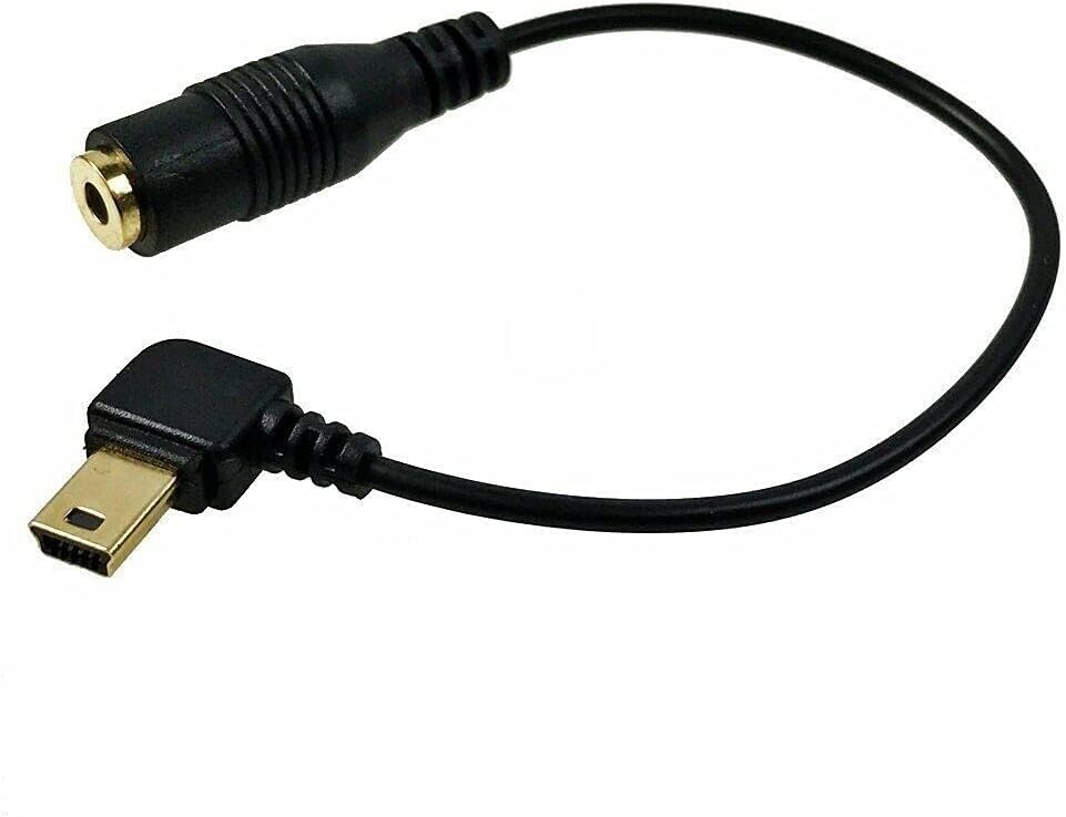 Cam Design 3.5mm Female to Mini USB Male Microphone Adapter Audio Transfer Cable Cord Compatible with GoPro Hero 1 2 3 Hero3+ Hero4 & Sports