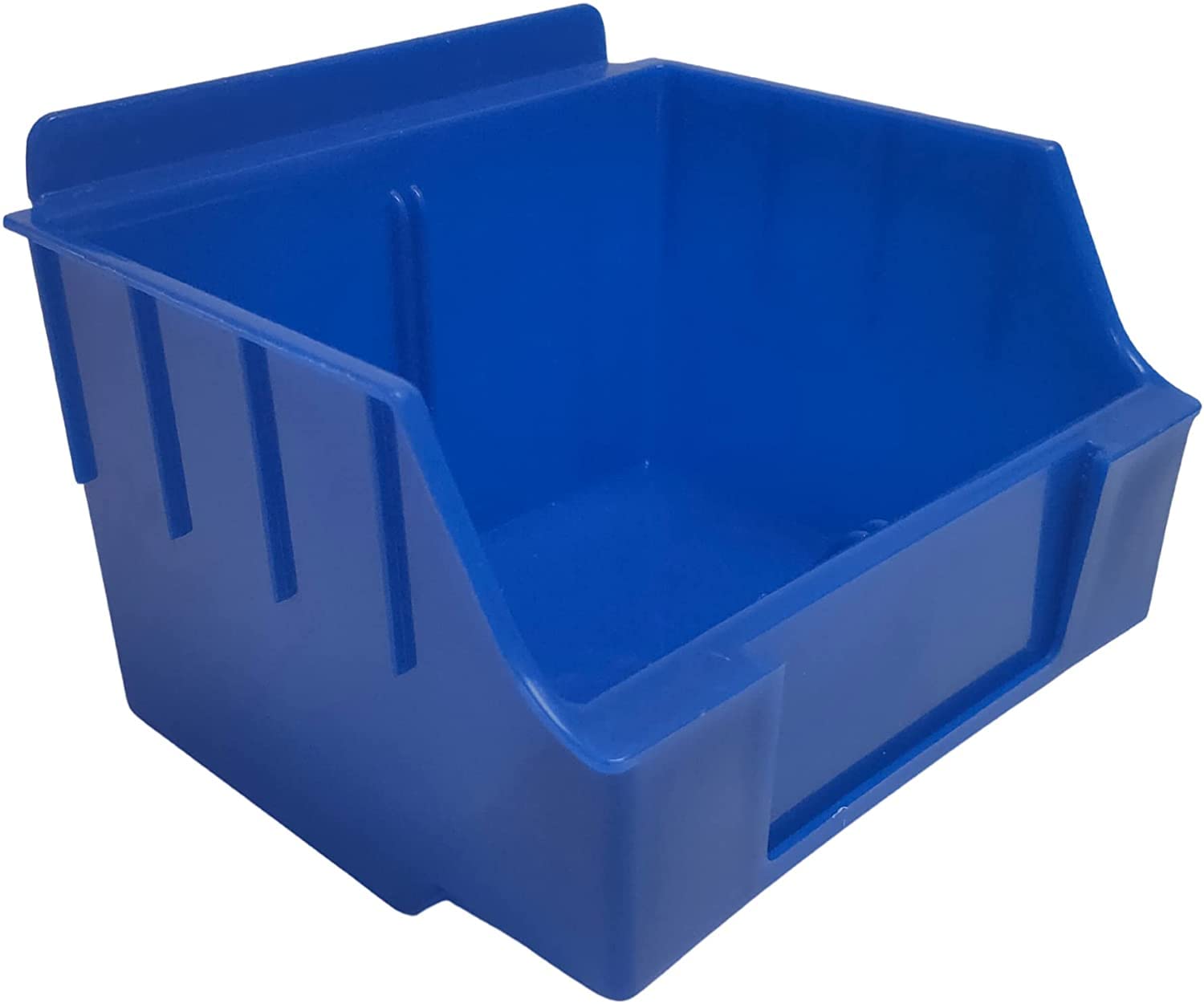 CompleteShopfittings 50x Blue Heavy Duty Small Slatwall Storage Box Slatbox Slatwall Display