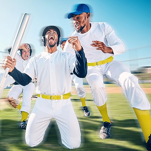 Image of Zhanmai Baseball Belt and Socks Combo, Adjustable Elastic Belt and Softball Socks, Multiple Sizes for Youth Boys Girls, Adult
