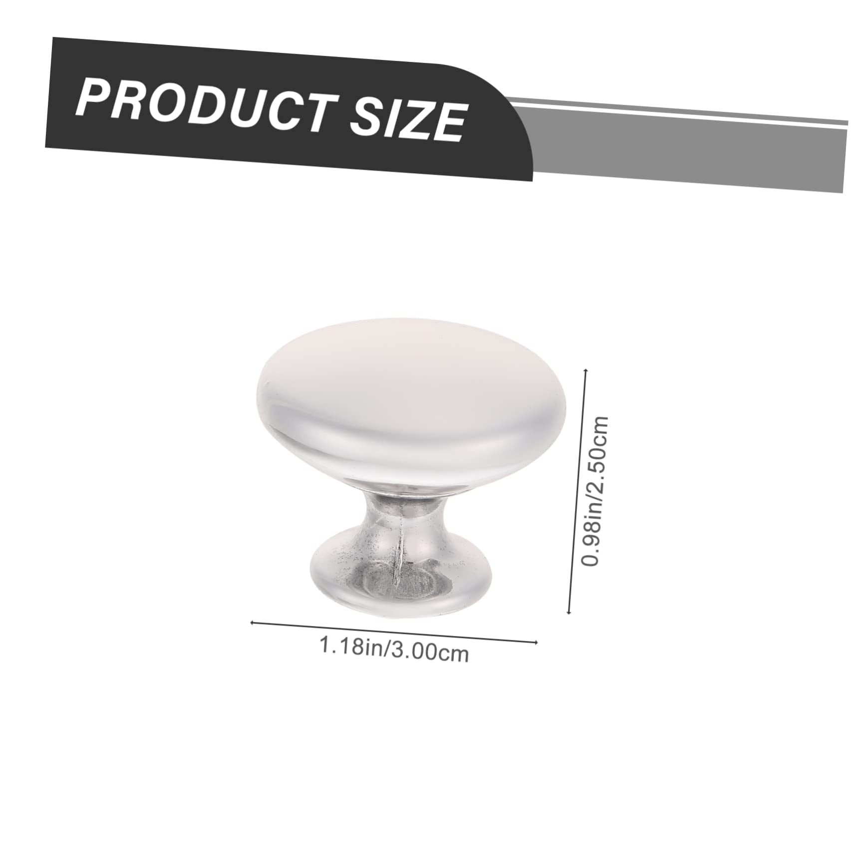 Lurrose 30 Pomelli per Armadi in Lega di Zinco e Alluminio, Argento, Facili da Installare, Eleganti per Cassetti e Mobili