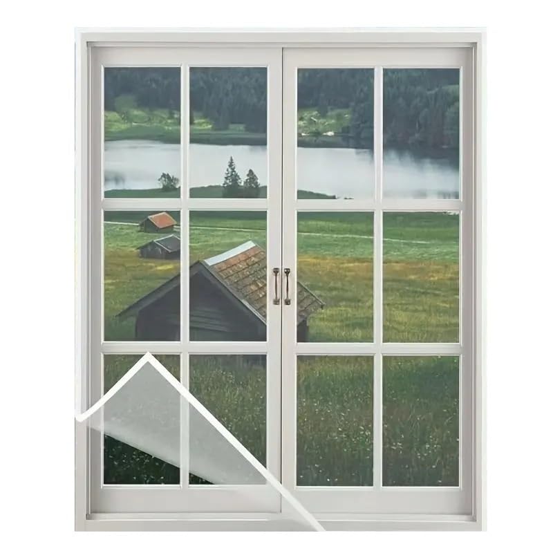 Mosquiteras blancas para refrescar tu salón sin mosquitos con panel adaptable de 75-155 cm 1