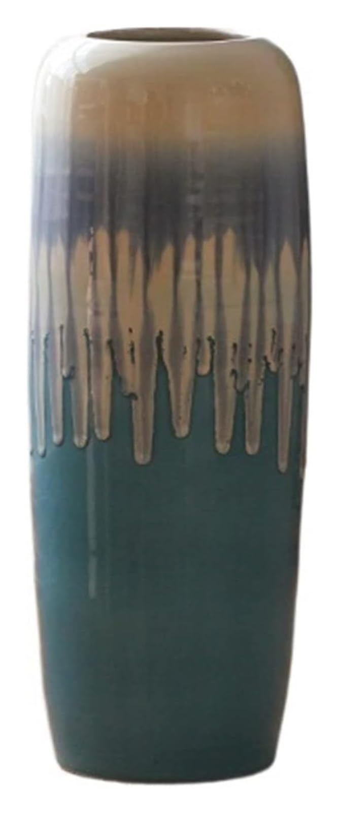 asdchZen Vase Flower Vase Ceramic Vase Floor Decorative Vase Floor Large Vase Living Room Bedroom Corridor Ornaments Decorative Gradient Vase Decorative Vases,One Color-3