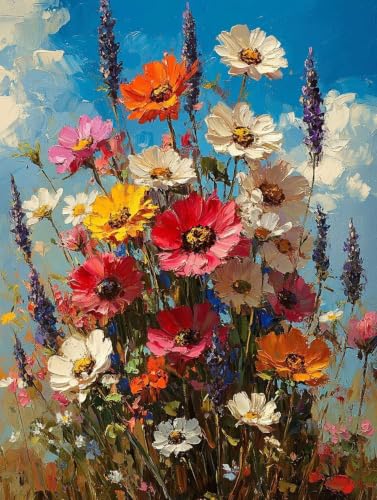 Diamond Painting Fleur 60x80cm : Idée Cadeau Femme Idéale