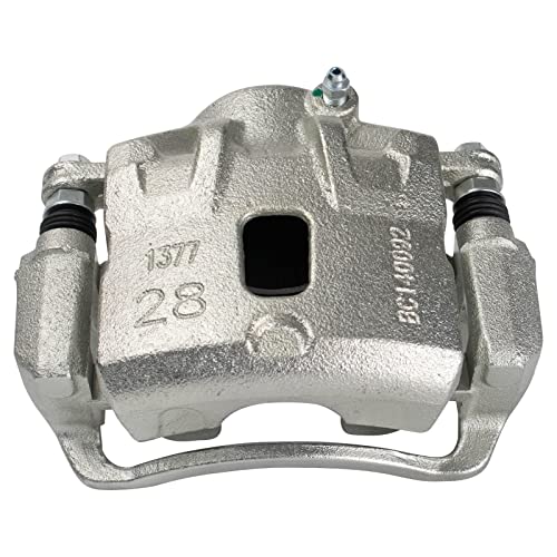 Image of TRQ Front Left Brake Caliper w /Bracket Drivers Side | For 2005-2009 Hyundai Tucson 2005-2010 Kia Sportage