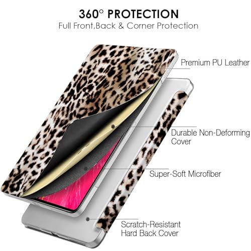 Image of DuraSafe iPad Pro 12.9 inch 4th Gen 2020 Cover A2229 MY2H2HN /A MY2J2HN /A A2069 MXAT2HN /A MXAV2HN /A MXAU2HN /A MXAW2HN /A A2233 MY3K2HN /A MY3J2HN /A MXFY2HN /A MXG12HN /A MXFX2HN /A MXG02HN /A - Leopard