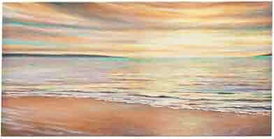 波と夕日 キャンバスアート 複数パネル 小】アートパネル キャンバスアート 絵画 パネルアート