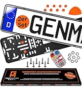 Rahmenloser Kennzeichenhalter Set - Unsichtbare Halterung Mit Montagezubehör