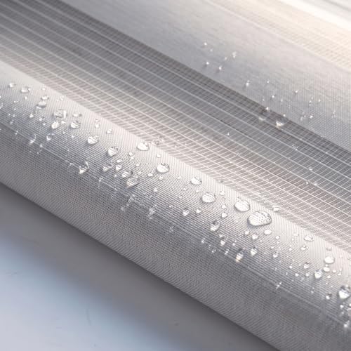 Image of Story@Home Zebra Window Blinds W 4 ft x H 7 ft | Dual Layer Roller Shades for Day and Night Privacy, Light Filtering Sheer Blinds for Home and Office, Modern Window Treatments - Grey