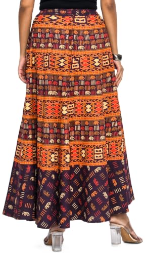 Image of Premium Cotton Skirt for Women with Pocket, Free Size