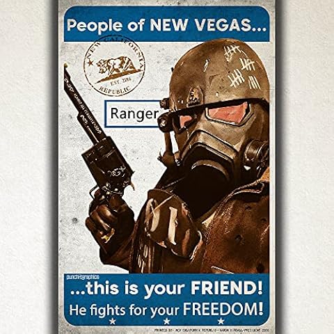 New Vegas New California Republic NCR Ranger Propaganda Original Art Print 11x17 inch Cover