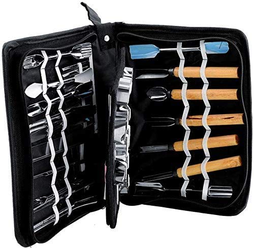 Eoocvt DIAOKE46 Culinary Carving Tool Set Fruit Vegetable Food Garnishing Cutting Slicing Peeling Culinary Garnish Tools Kit thumb #1