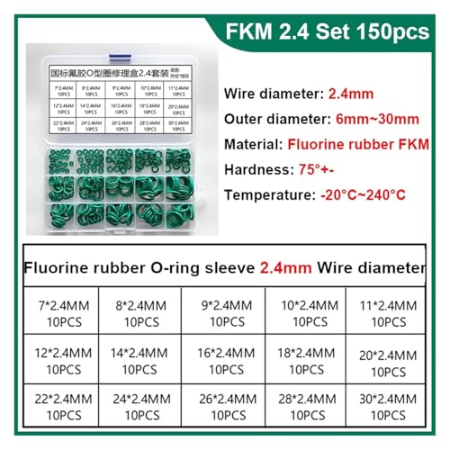 Joint torique fluoroélastomère haute performance WD 2.4mm FKM