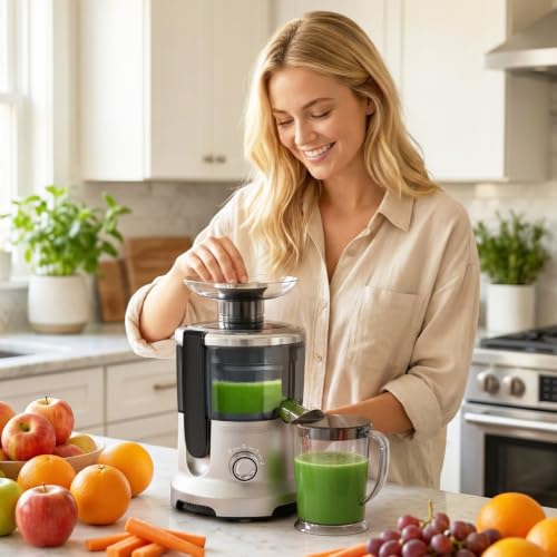 Image of DUMOS Juicer Machines, Centrifugal Juice Extractor for Fruits & Vegetables
