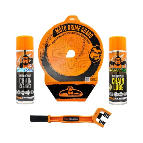 Tru-Tension | Moto Grime Guard Bundle | Chain Clean & Lube |...
