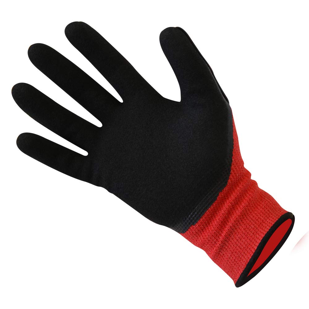 Hammerhead Spearguns Dentex Gloves - Mahi Mahi Ahi Nitrile Grip - Cut Resistant (Lv5) and Puncture Resistant (Lv3) - Small