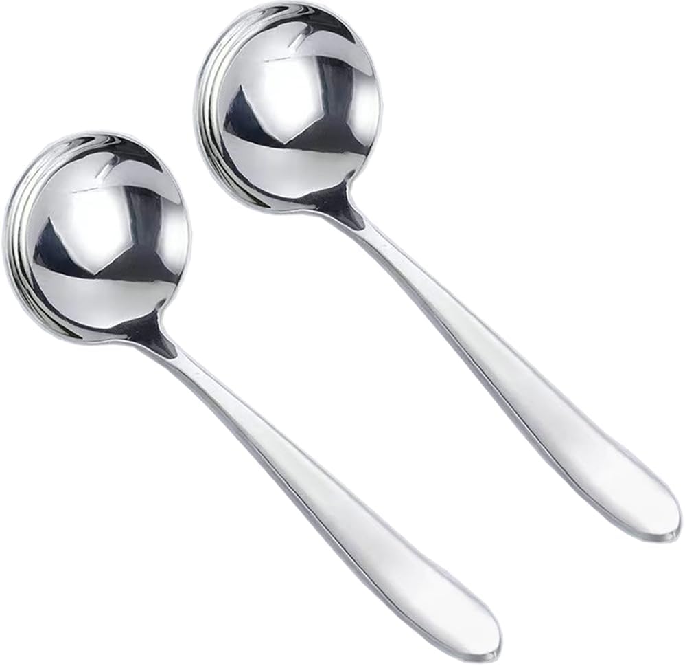 Siaiqiang Small Soup Ladles,7.6'' Gravy Ladle 18/10