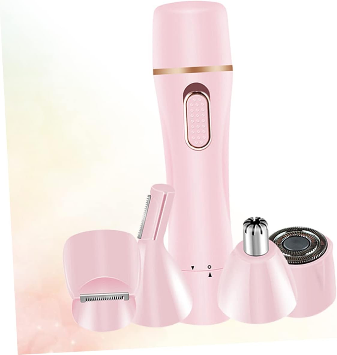 4-in-1 USB Charging Hair Remover for Women, Pink ABS