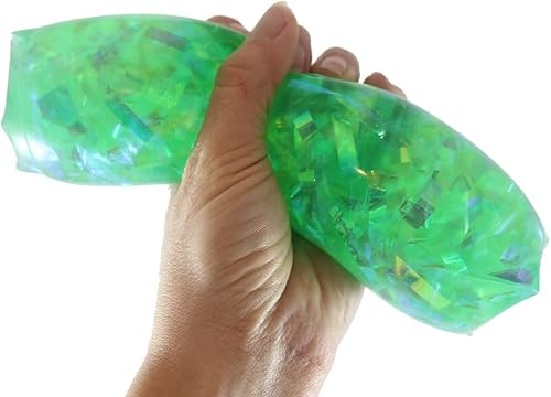 1 serpiente de truco de agua súper larga enorme y gigante llena de serpentinas brillantes, juguete para el estrés, tubo ondulante y resbaladizo,