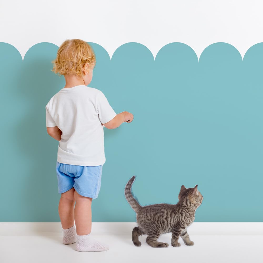 RE-COVERTILES - Stencil per Pittura e Decorazione | Flessibili Lavabili e Riutilizzabili | per Pareti, Pavimenti e Mobili | Decalcomanie | Carta da Parati | 60x25 cm