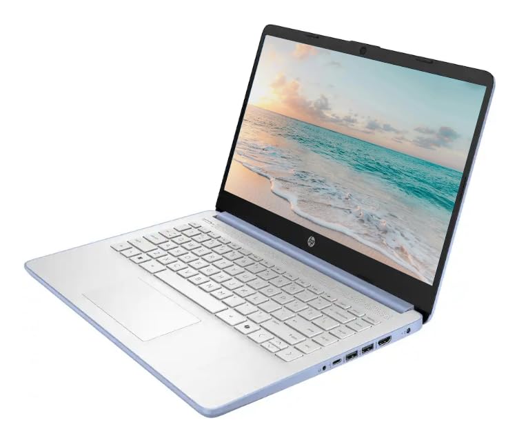 Image of HP 14 inch Business Laptop Computer with 1-Year Office 365, Intel Quad-Core N150 Processor, 4GB RAM 128GB UFS, Windows 11 Home, PLUSERA Earphones, Sky Blue