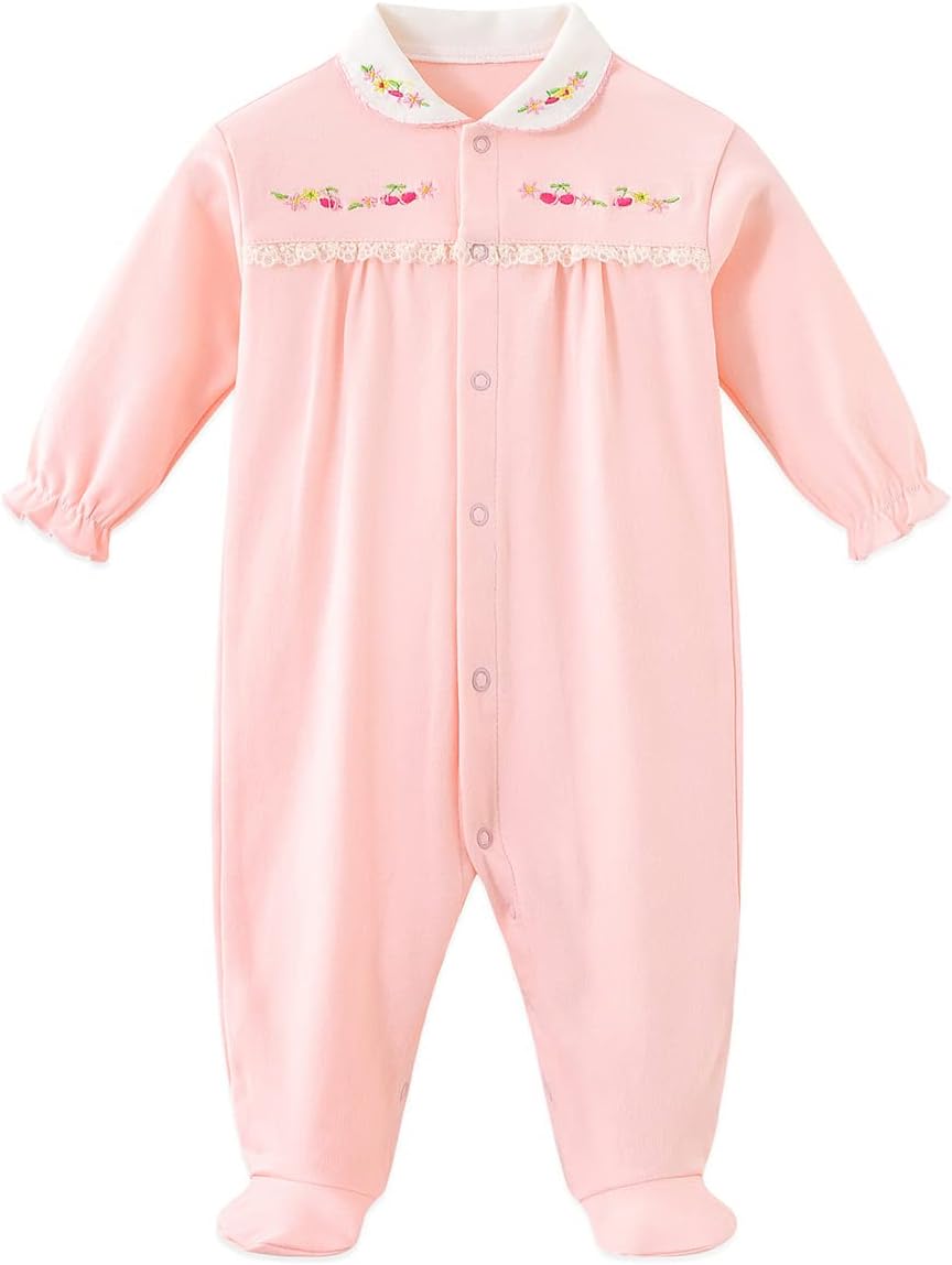 Infant Baby Girl Boy Onesie Cotton Newborn Outfit Bodysuit Jumpsuit Long Sleeve Romper