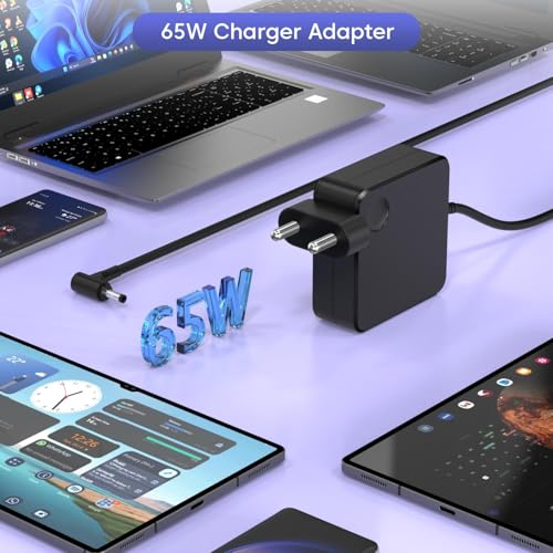 Image of 65W Round Tip Power Supply AC Adapter for Lenovo IdeaPad 330-14, 330-15, 330-17, 510-15, 330s-14, 330s-15, Flex 6-14 P /N: ADLX65CCGU2A, 5A10K78761 PA-1650-74 GX20K78585 (LE 65W 1.7)