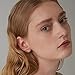 FIBO STEEL 6 pares de aretes de oruga para mujer Imagen de FIBO STEEL 6 pares de aretes de oruga para mujer