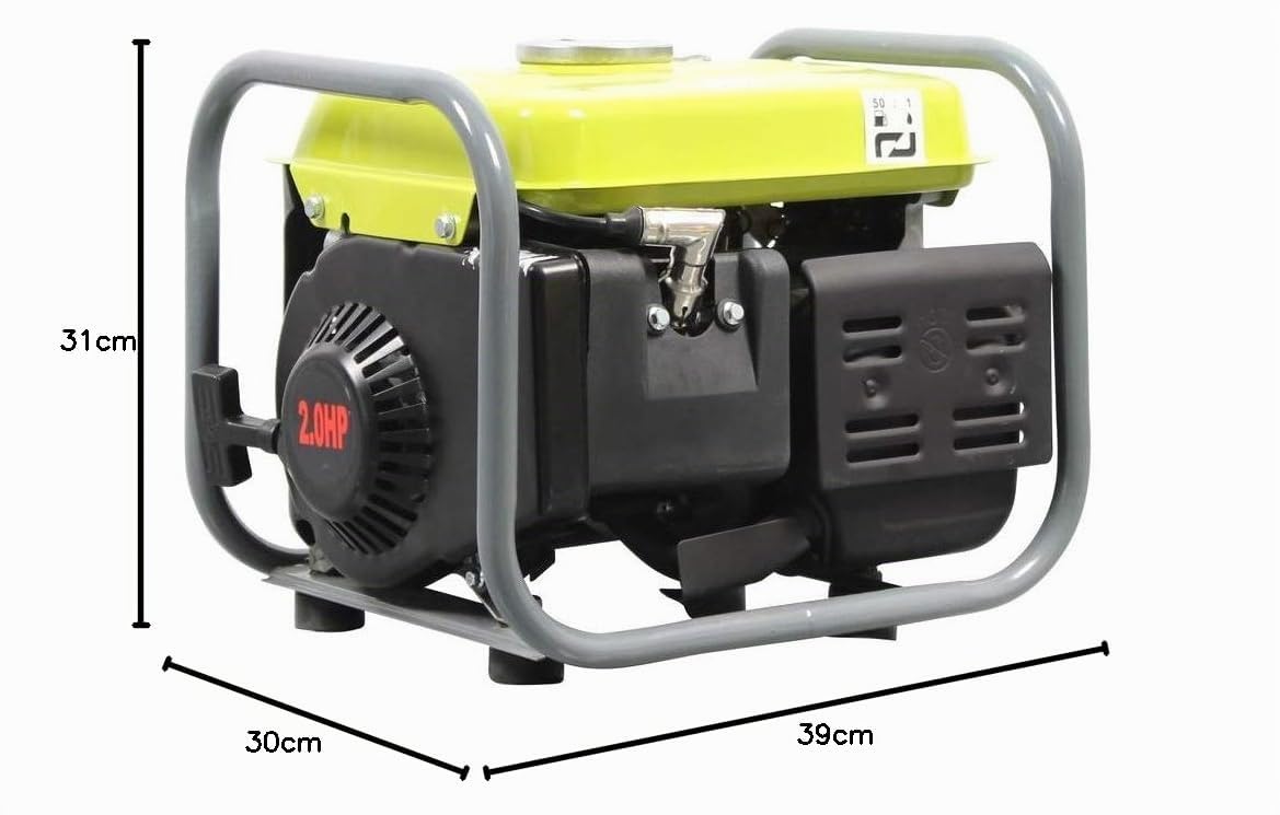 Varan Motors 92508-2 - Generador de gasolina portátil (750 W, 1 x 230 V, 1 x 12 VDC)