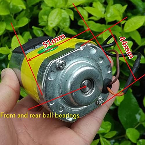 DC 24V 30W Permanent Magnet Motor with Overheat Protection Switch Forward & Reverse Adjustable Speed Motor Threaded Shaft Motor