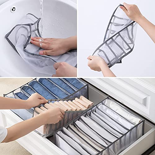 Caja de separación de malla para ropa interior camisetas y vaqueros de hogar 3 ud 2