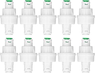 Yuecoom 10Pcs Water Purifier Reducing Valve Pressure Regulator, Water Pressure Reducing Valve PP DN8 Fitting for Replacement Trap