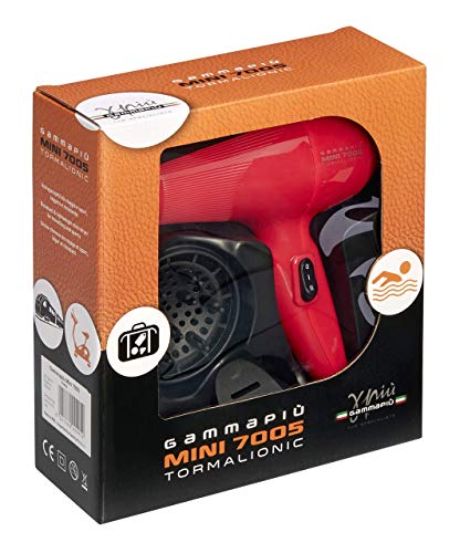 Sèche-cheveux professionnel compact Gamma Più Mini 7005 léger et silencieux avec diffuseur
